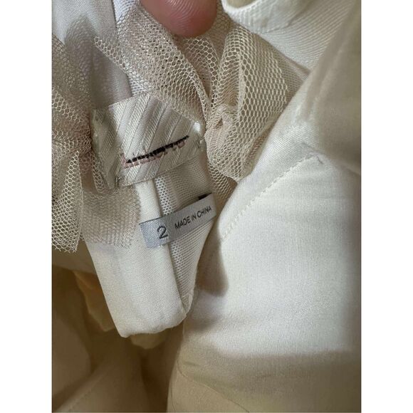 New BHLDN Hitherto Astral Silk Star Embroidered Dress Sz 2- Bridal Gown - Picture 7 of 10